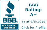 BBB | Accredited Business | BBB Rating: A+ as of 9/5/2019 | Click for Profile